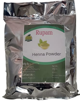 Rupam Natural Triple Filter Rajasthani Henna Powder { Body Art Quality Henna Powder} (500gm), Red