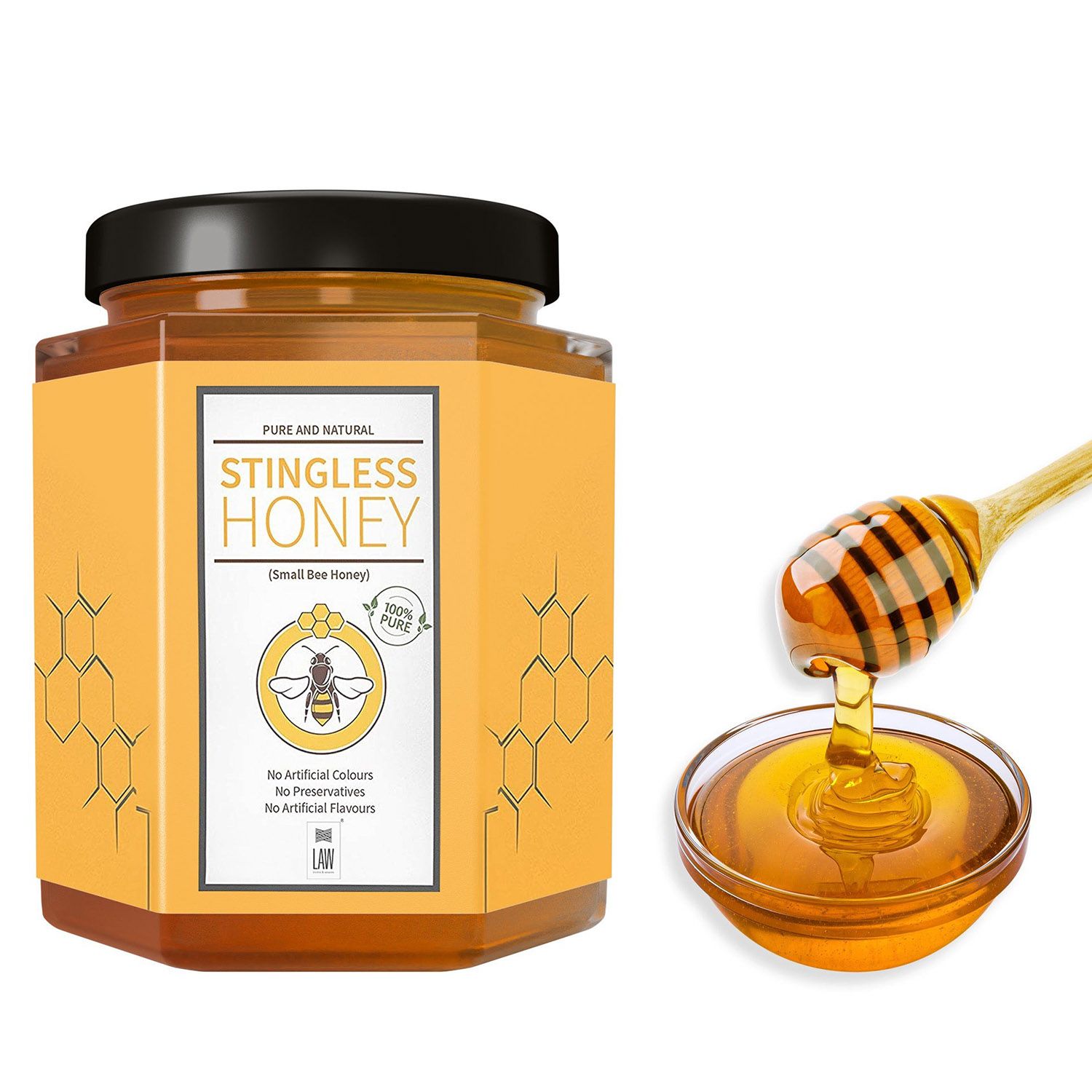 Raw & Unprocessed Stingless Honey (Small Bee Honey) – The Natural Wound Healer & Mother Medicine – 200 gm