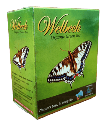 WELBECK Organic Green Tea 100 g | Pack of 5 | Total 500 g | Rich in Antioxidants | Nature's Best in Every Sip