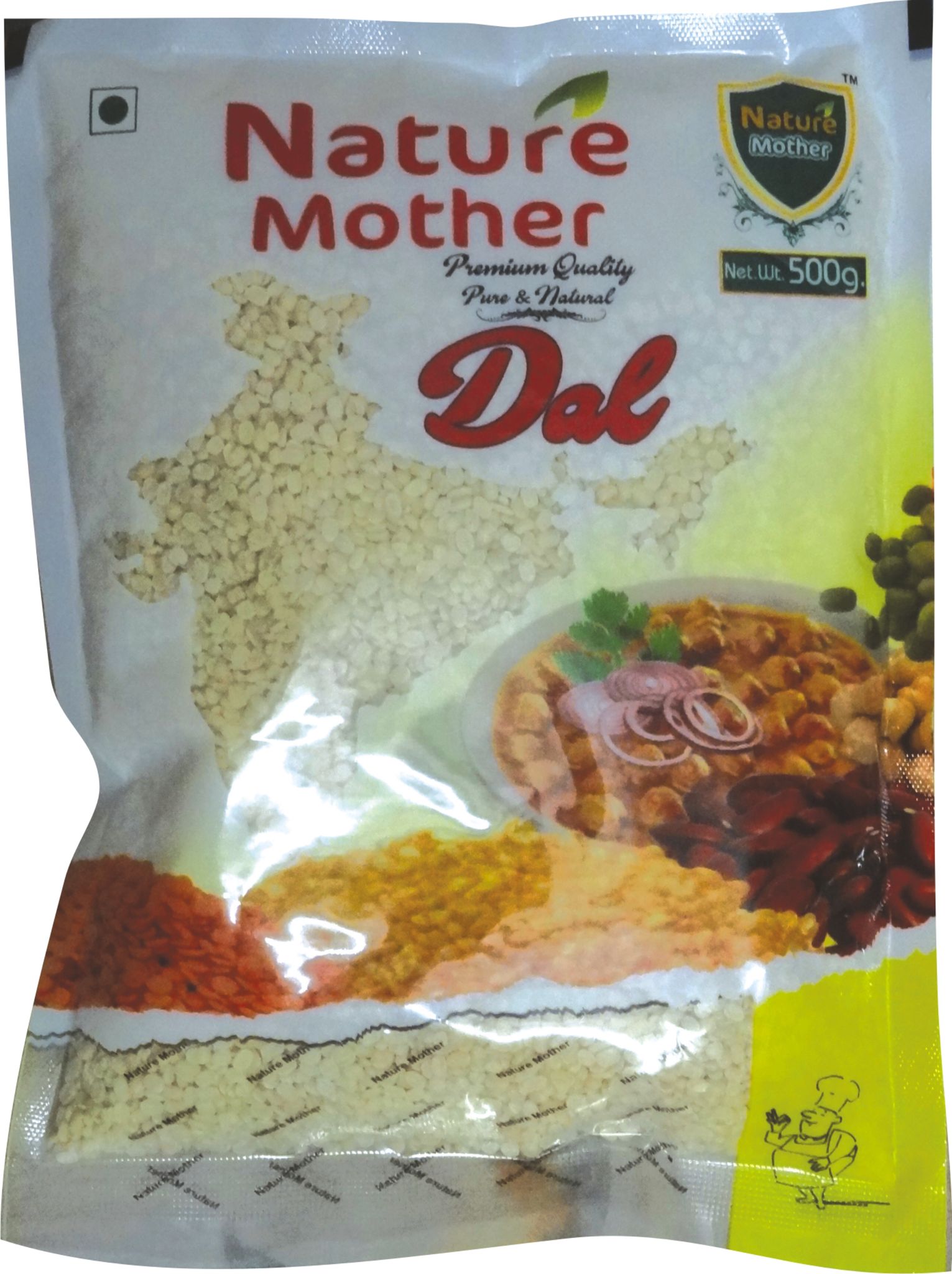 Nature Mother Moong Dhuli Dal 500 gm (Unpolished)