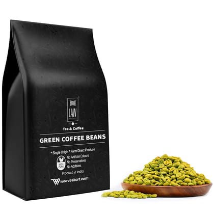 Raw Green Unprocessed Coffee Beans Whole (Organically Grown, Single Origin & Premium Arabica Grade AA) – Best for Natural Immunity Booster and Weight Loss