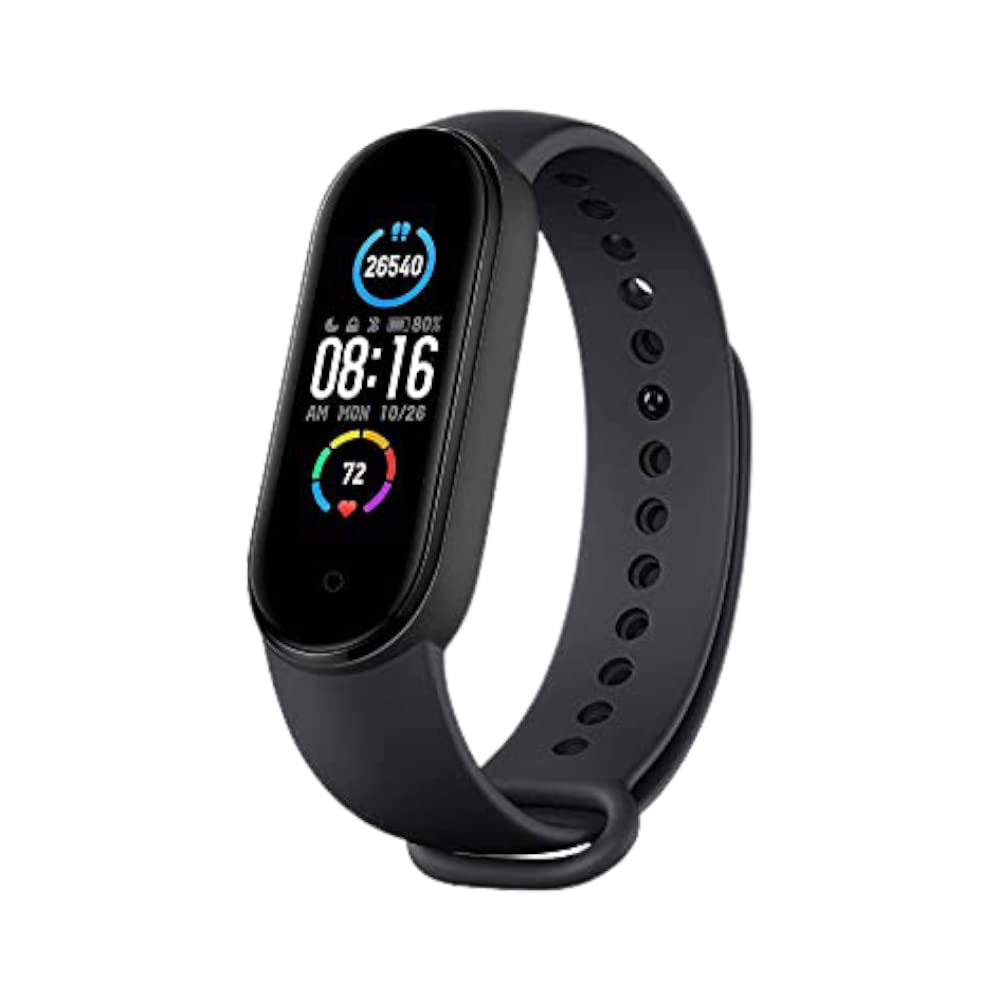 SAVVY BUCKET M5 Smart Band Fitness Tracker Watch with Heart Rate, Activity Tracker Waterproof Heart Rate Monitor LED Touchscreen Smart Watch (Black)