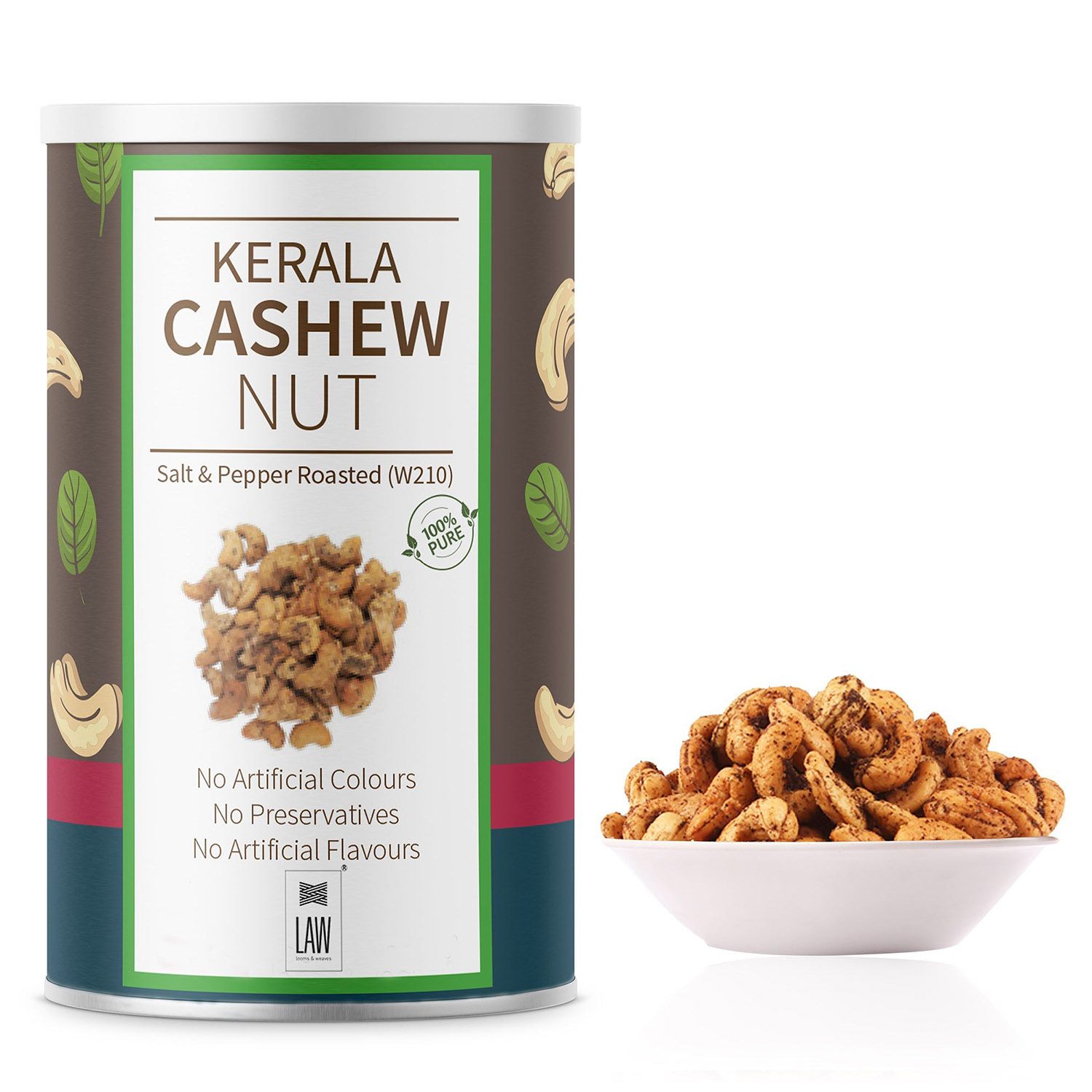 Premium Kerala Cashew – (500 gm)(Salted & Pepper) (W210)