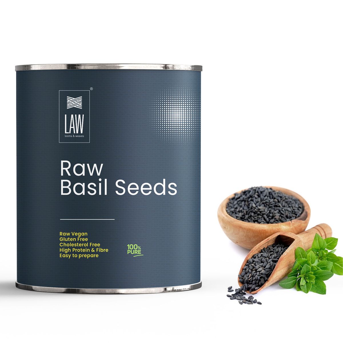 RAW UNROASTED BASIL SEEDS