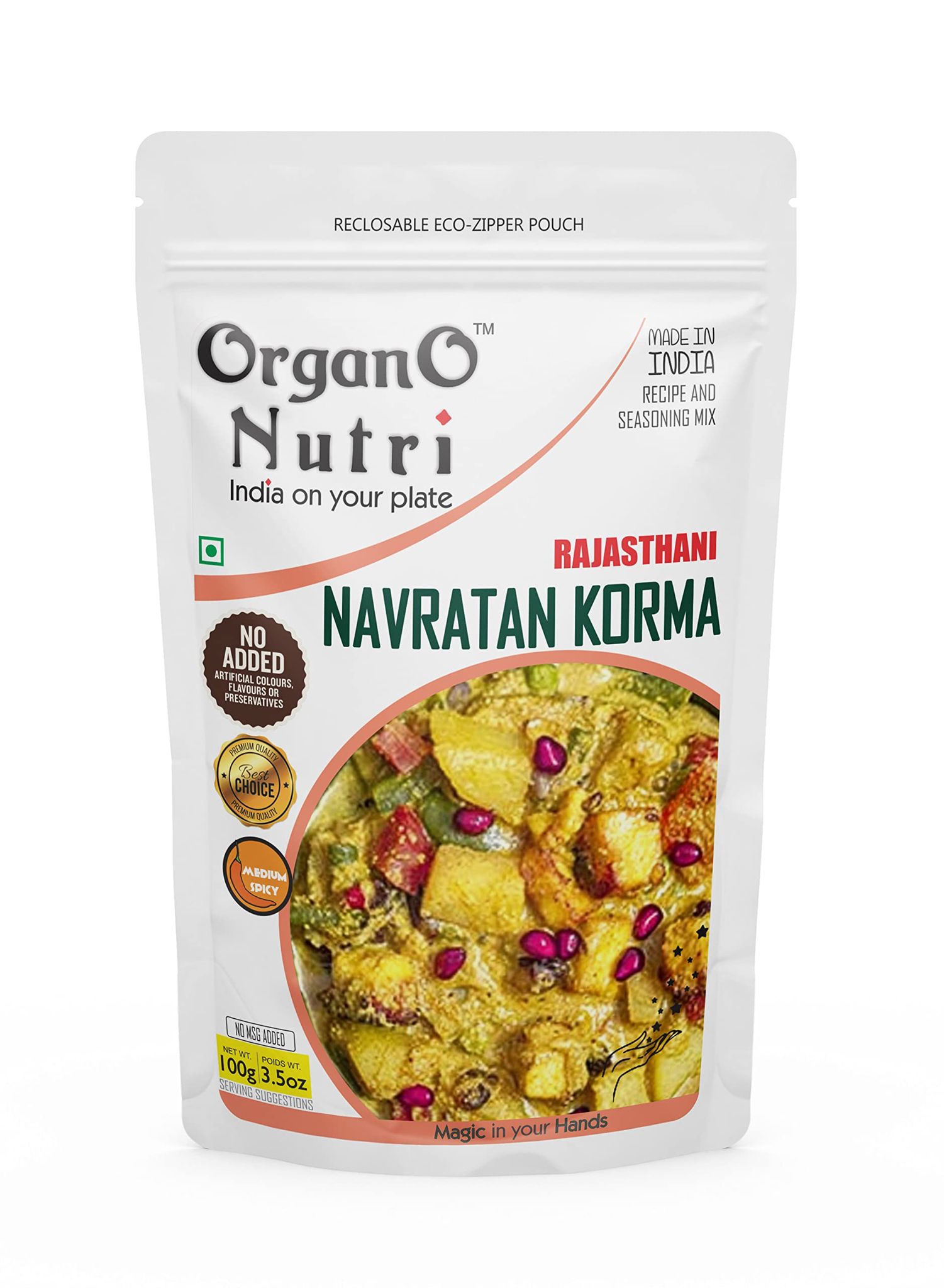 OrganoNutri Recipe Masala (Navratan Korma | 100g)