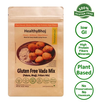 BANAMIN Protein Rich, Vada Mix (100g x 4) | Besan Alternative | Multi Nutrient | Low GI | Gluten Free