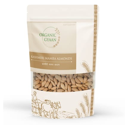 Organic Gyaan Premium Kashmiri Mamra Giri Almonds (Badam) 450 gm