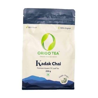 Origo Tea - Kadak Chai - Premium Assam CTC Leaf Tea (250 g)