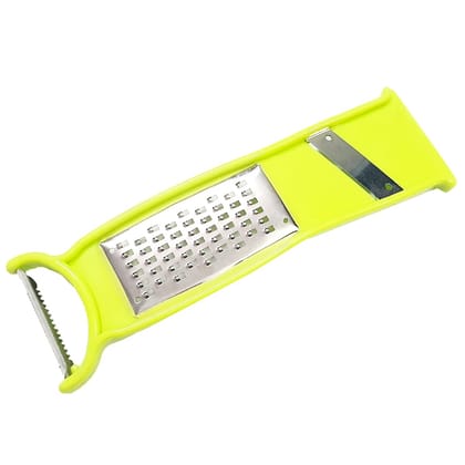 Rack Jack 3 in 1 Multipurpose Kitchen Tool with Peeler Grater and slcer - Stainless Steel and Plastic