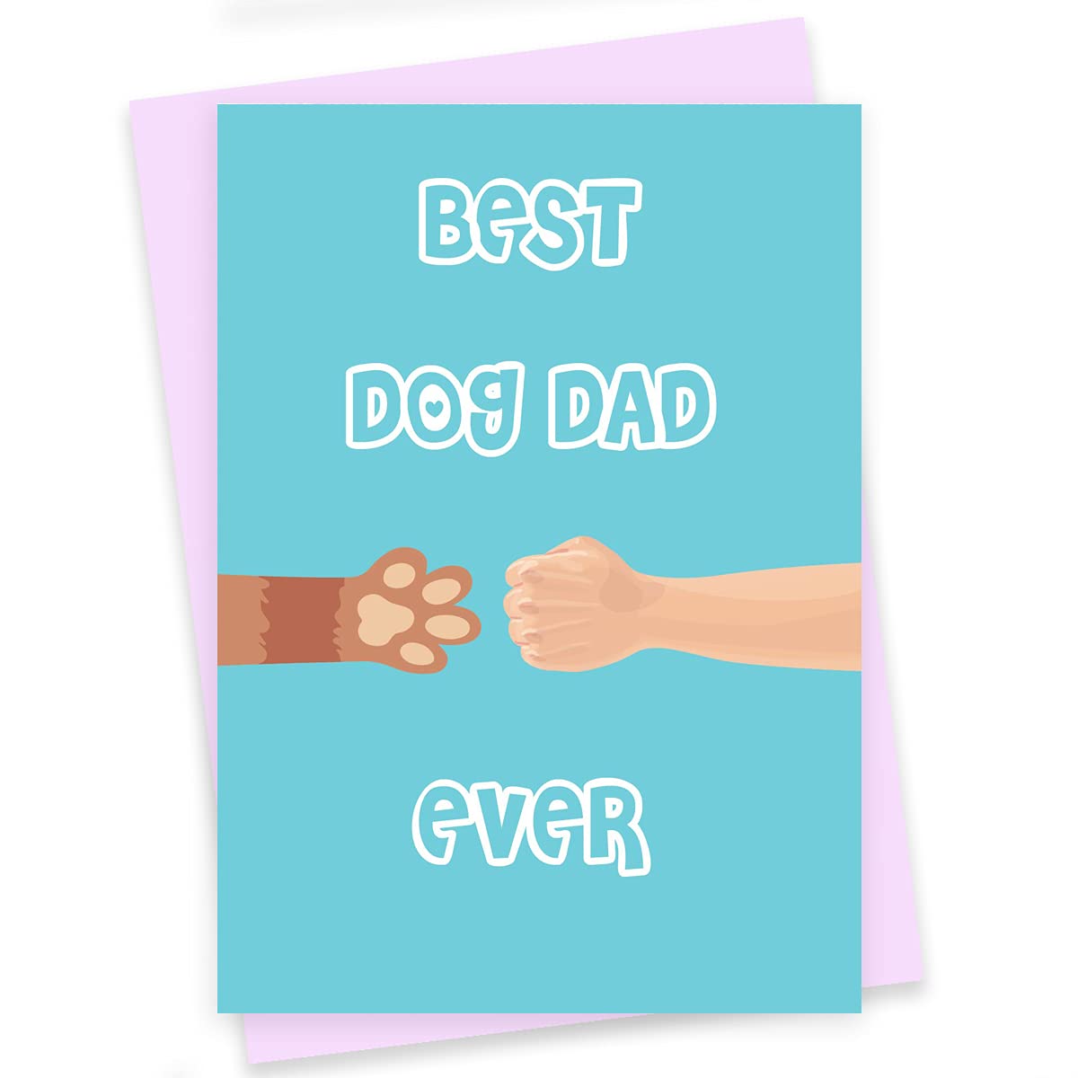 Rack Jack Father's Day Funny Greeting Card - Best Dog Dad Ever