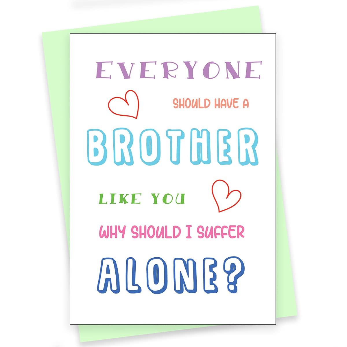 Rack Jack rakshabandhan funny greeting card - why should i suffer alone