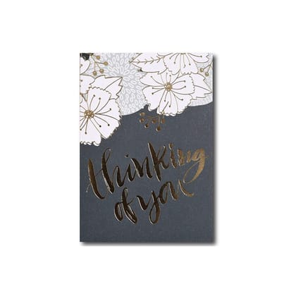 Rack Jack greeting card with gold foiling - thinking of you