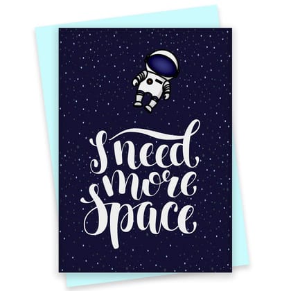 Rack Jack valentine's day funny greeting card - i need more space