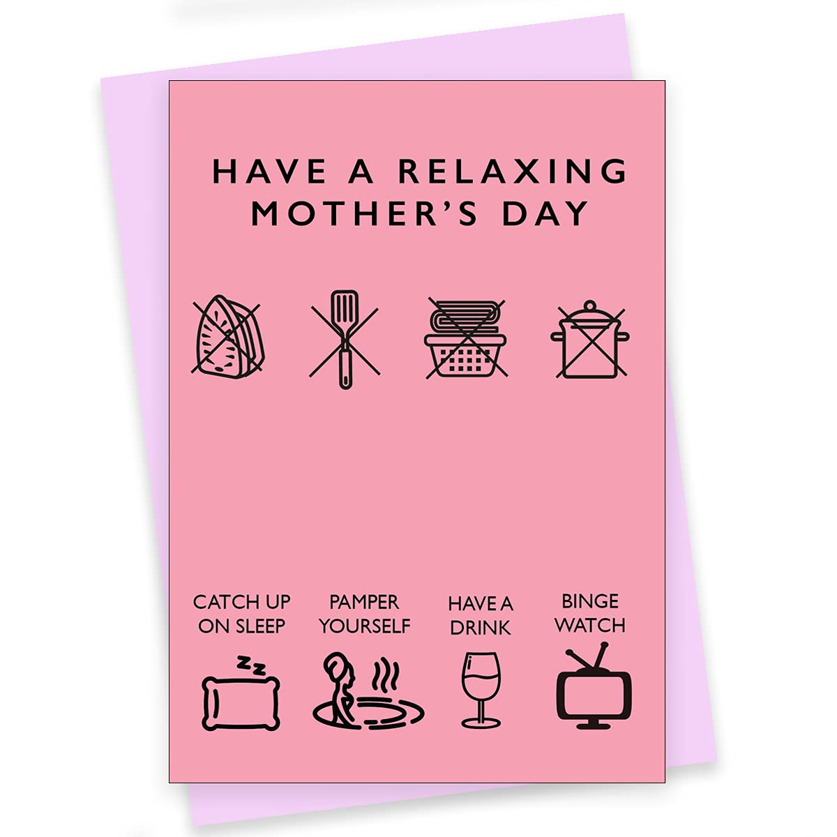 Rack Jack mother's day funny greeting card - have a relaxing day