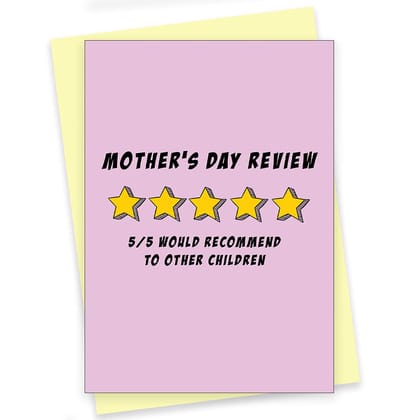 Rack Jack mother's day funny greeting card - mothers day review