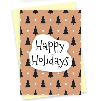 Rack Jack Funny Christmas Xmas Greeting Card for Secret Santa Gifts New Year Friends Family Colleagues with Pastel Envelope - Happy Holidays