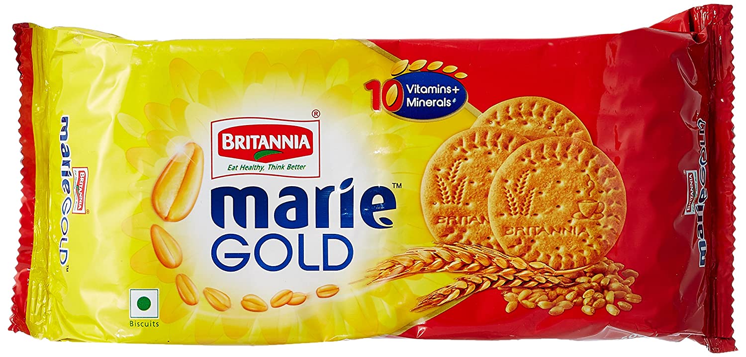 Buy Britannia Marie Gold Tea Time Biscuits 90g Online - Shop Food Cupboard  on Carrefour UAE