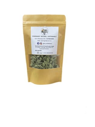 Ajji's Magic 100% Natural Green Cardamom / Hari Elaichi (7mm - 8mm) Bold