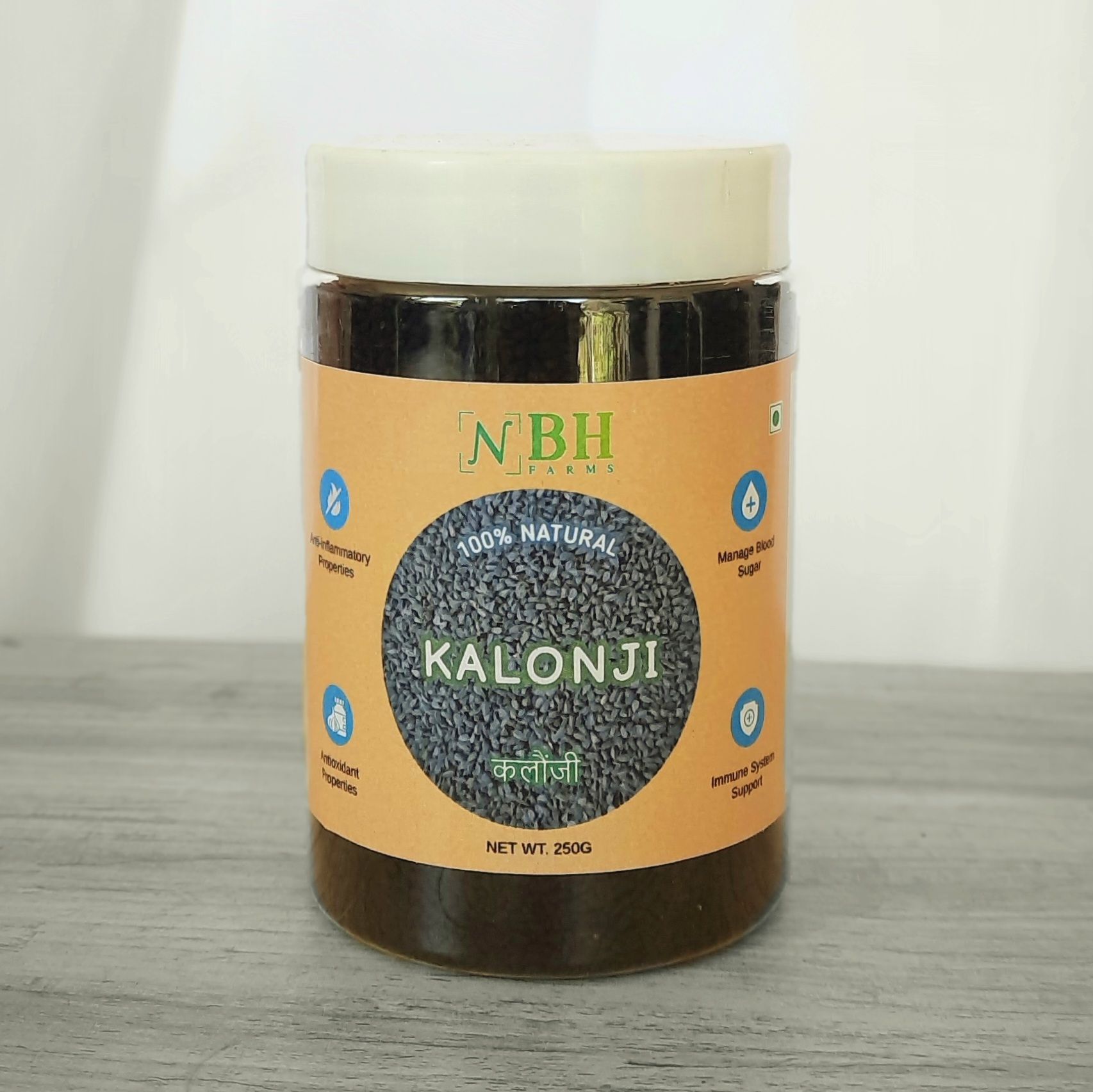 NBH Farms Kalonji / Black Cumin / Nigella Seeds 250g