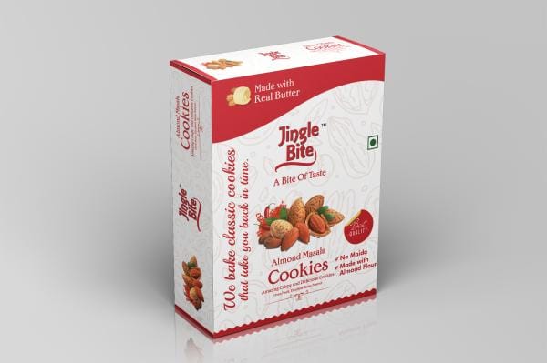 Jingle Bite A Bite of Taste Almond Masala Cookies