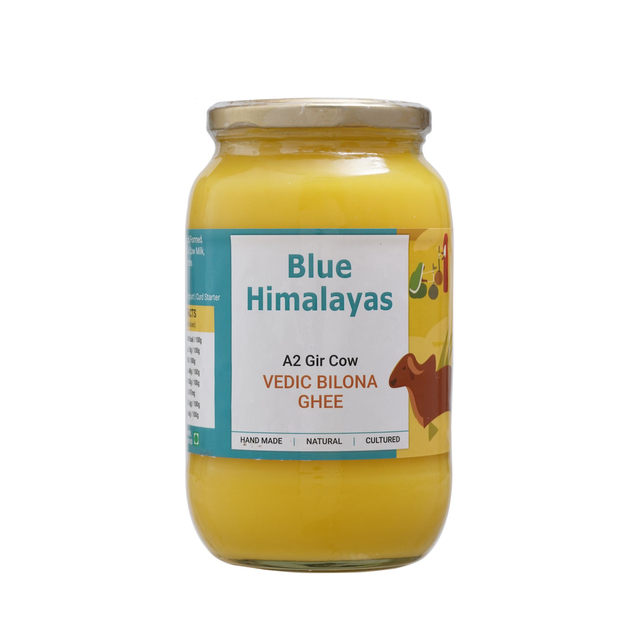 Blue Himalayas A2 Gir Cow bilona ghee| Cultured method 1000ml