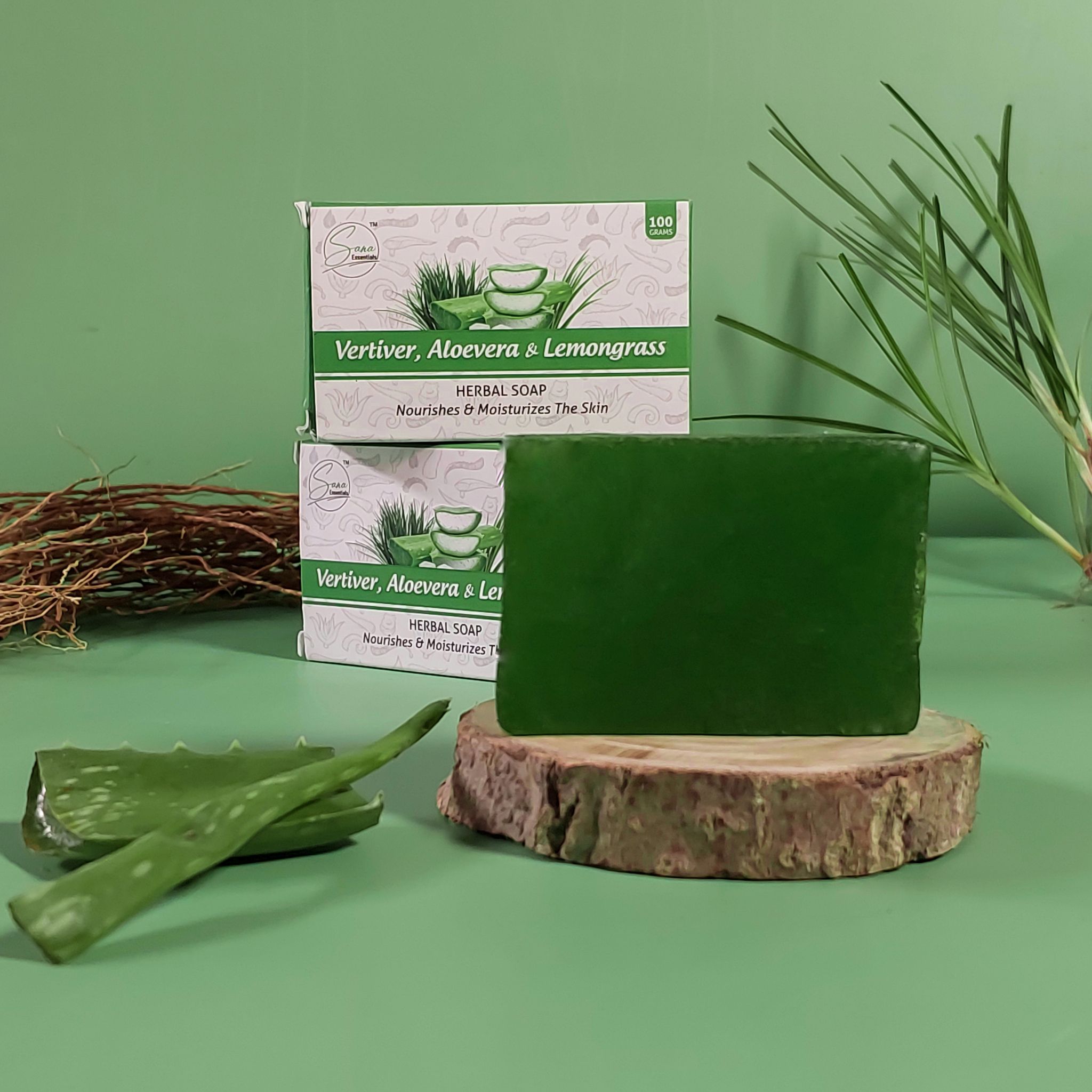 Vetiver Aloevera and Lemongrass Soap