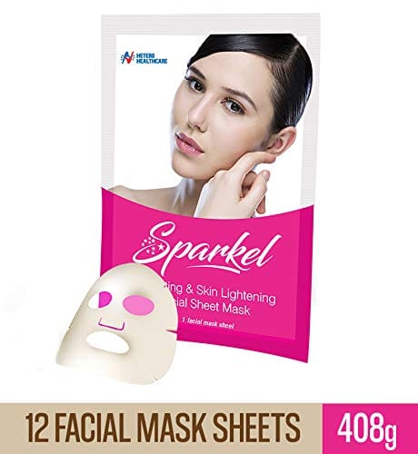 Sparkel Hydrating Skin Lightening Face Sheet Mask With Aloevera