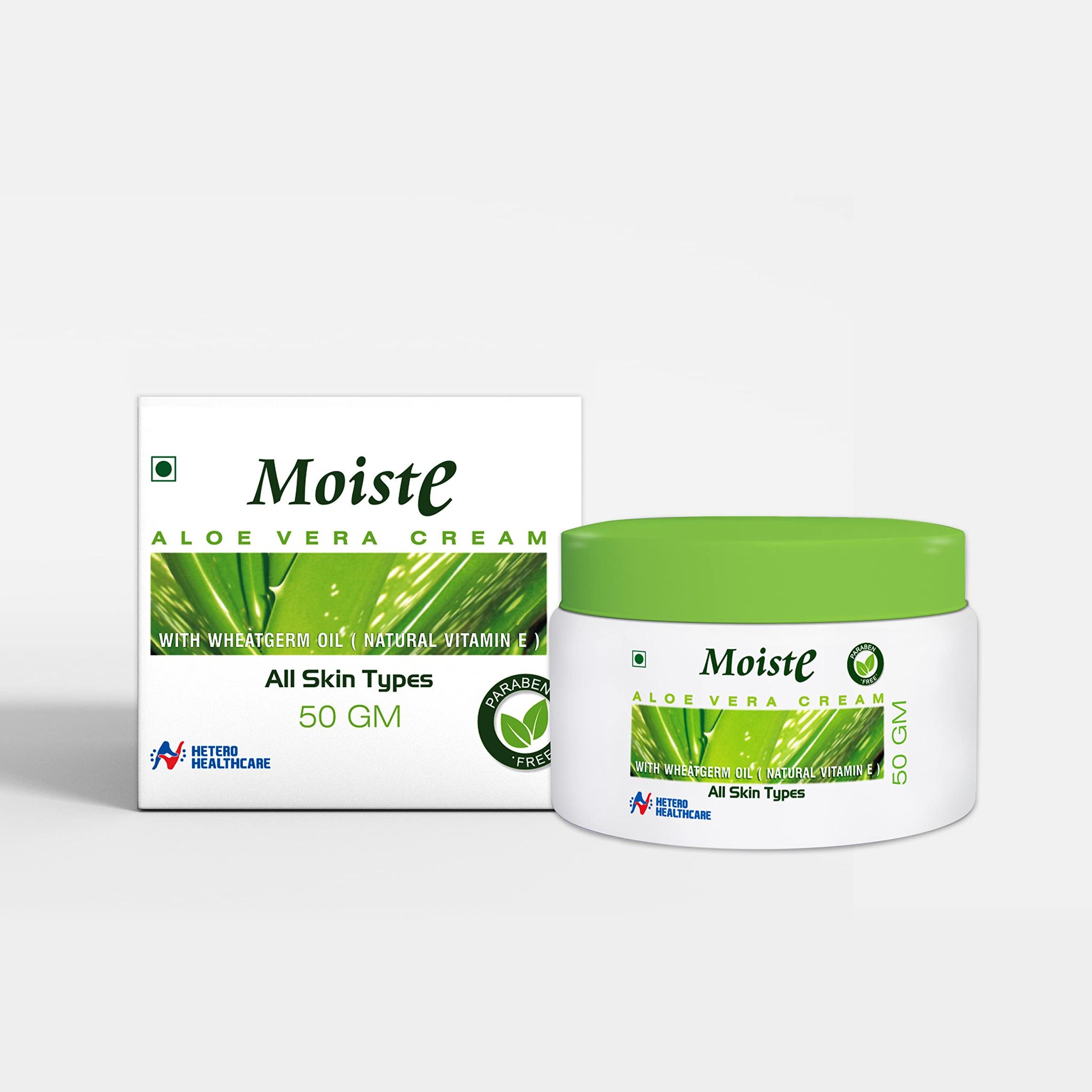 Azista Moiste Aloe Vera Moisturizing Cream, 50g (Pack of 3)