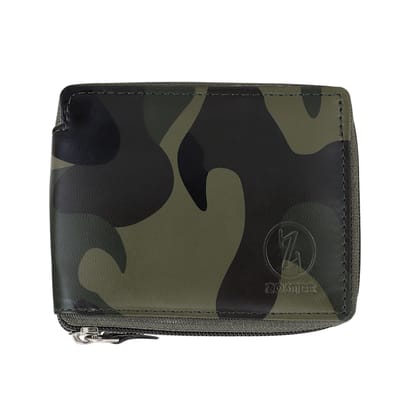 ZOSTER Army Printed Vegan Leather Wallet for Men & Women - Stylish and Sustainable Wallet