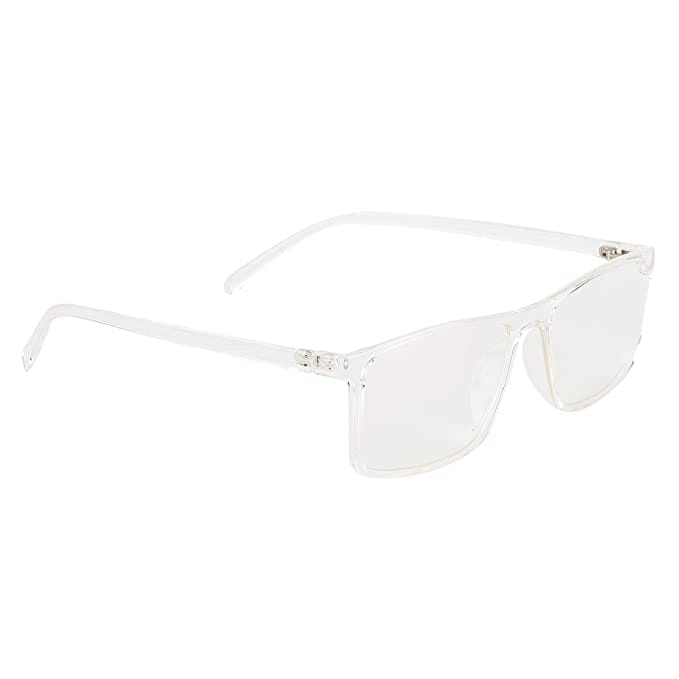 rull rim transparent rectangle transparent spectacle eyewear