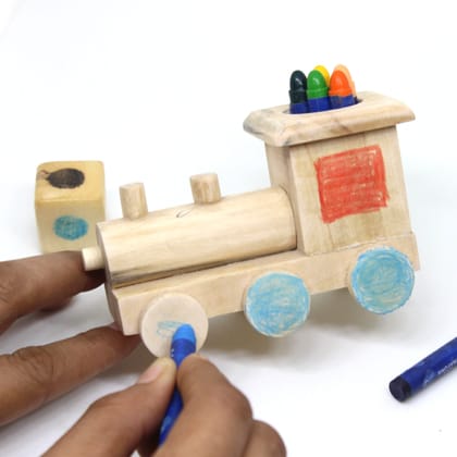 IVEI Crayon Train Holder And Activity Toy for Kids