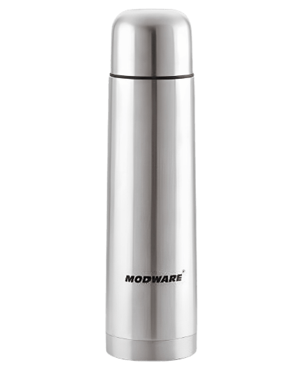 Modware Bullet Vaccum Flask 500 ml Bottle (silver steel)