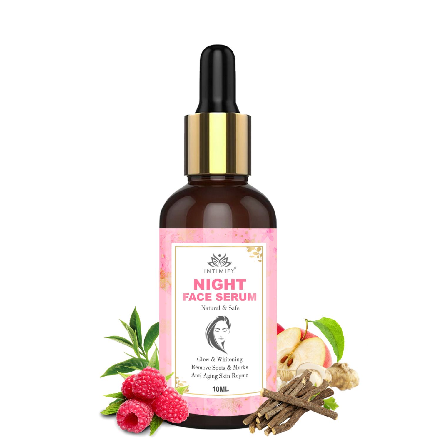 Intimify Night Face Serum, skin brightening serum, face serum, vitamin c face serum, anti acne serum, 10 ml