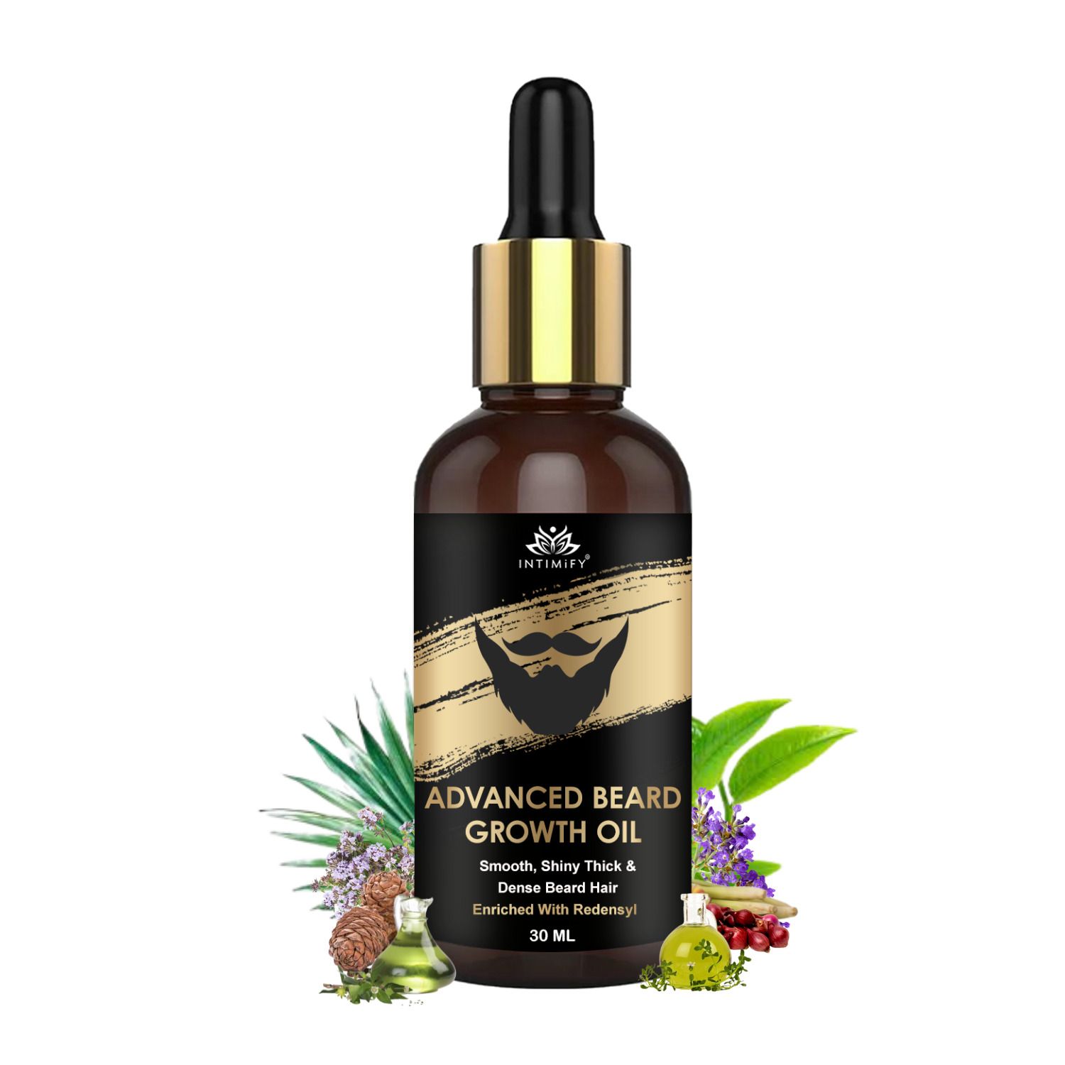 Intimify Advanced Beard Growth Oil, beard growth, beard growth oil, Improves Density of Beard Hair, 30 ml