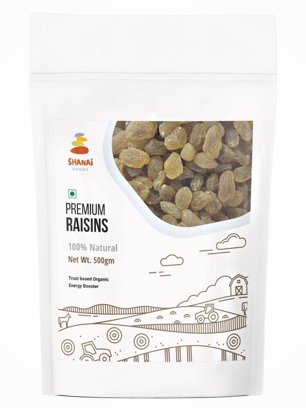 Shanai Foods Premium Seedless Brown Raisins 500g