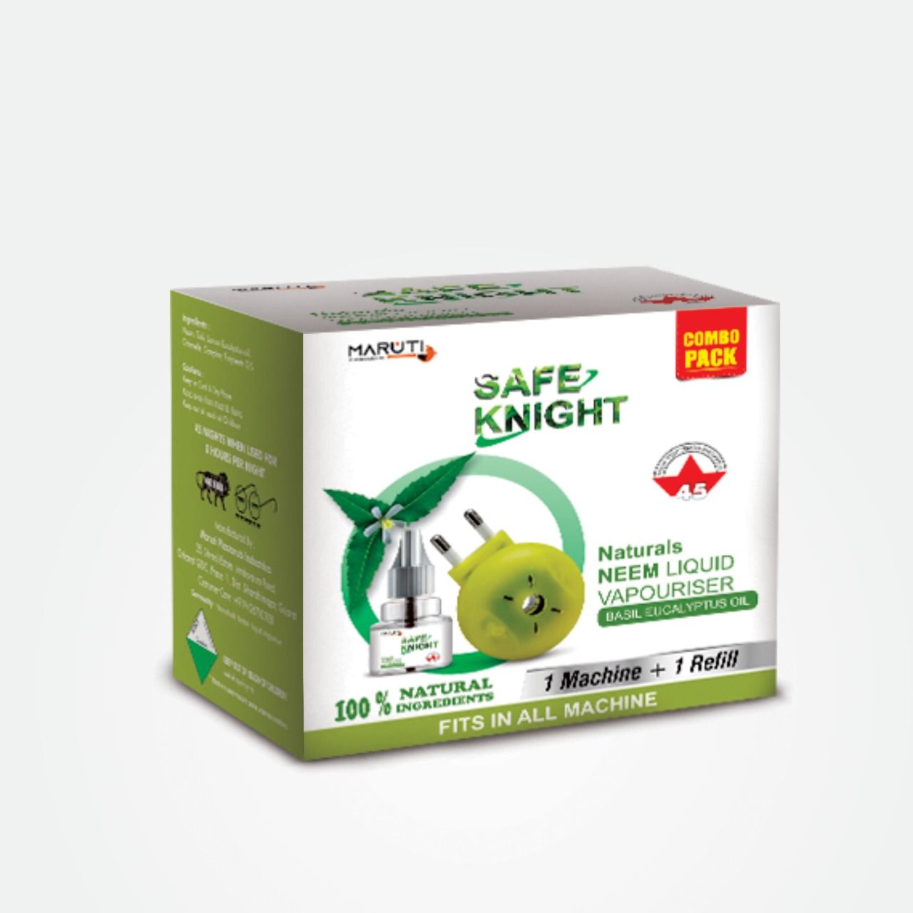 Safe Knight Mosquito Liquid vaporiser - Combo Pack