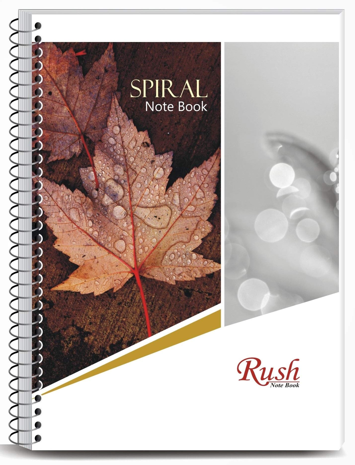 Rush 200 Pages Spiral Notebook Ruled A4 Size - Single Line Ruled