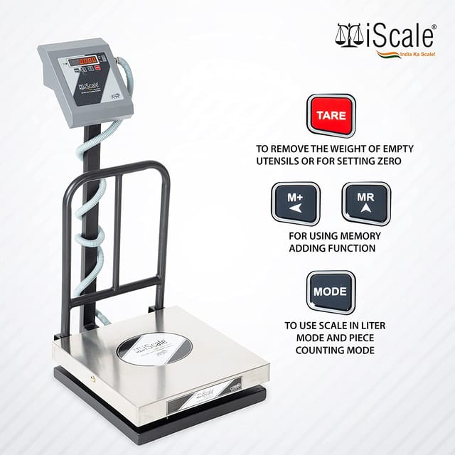 iScale Digital Platform Weighing Scale 100kg Capacity 10g Accuracy