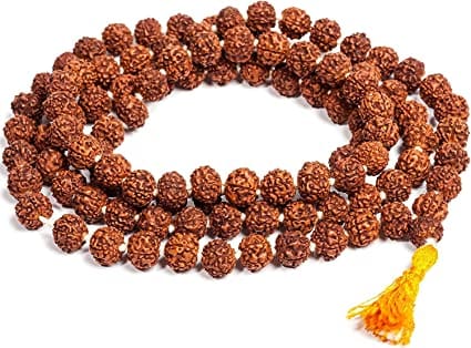 ShivTantra Rudraksha mala for men 5 mukhi 3mm 108+1 bead for wearing or japa mala with Certificate