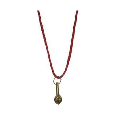 ShivTantra Pure Brass Abhimantreet Mahabali Hanuman Gada for Wearing in Neck