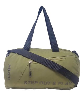 CRAYTON Printed Collapsible and Expandable Duffel Bag in Mehandi Green