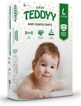 Teddyy Easy Baby Pant Style Diaper Small - 78 Pieces