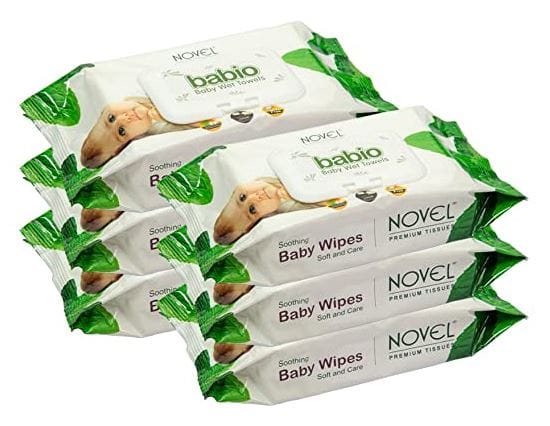 Novel Baby Wipes Pack of 6