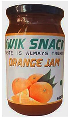 KWIK SNACK ORANGE JAM 500 GM GLASS BOTTLE