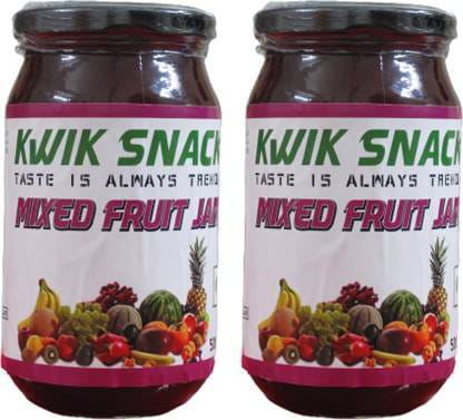 KWIK SNACK COMBO PACK OF 2 MIXED FRUIT JAM (500 GM EACH)