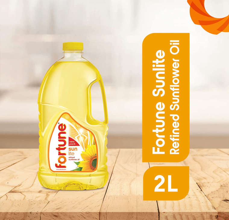 Fortune Sunlite Refined Sunflower Oil, 2L pet