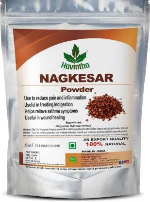 Havintha Nagkesar Powder (Ochrocarpus Longifolius) Cobra's Saffron, Mesua Ferra (100 g)