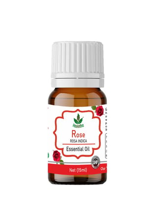 Havintha Rose Essential Oil For Hair, Skin and Stress Reduction | Pure and Organic Aroma - 15 ml.