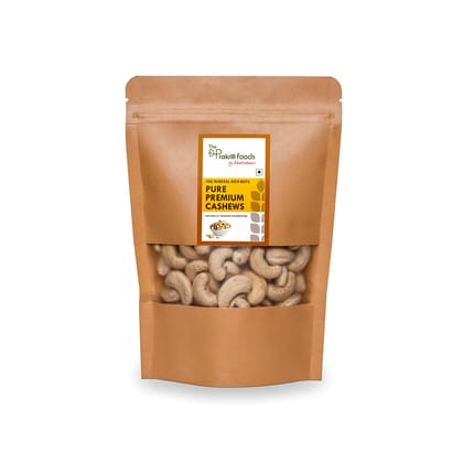 The Prakriti Foods by Khatirdaari Cashew |Kaju |Whole Crunchy Cashew | Premium Kaju nuts Dry Fruit | Nutritious & Delicious | Gluten Free & Plant based Protein-400,250, 200,100 grams