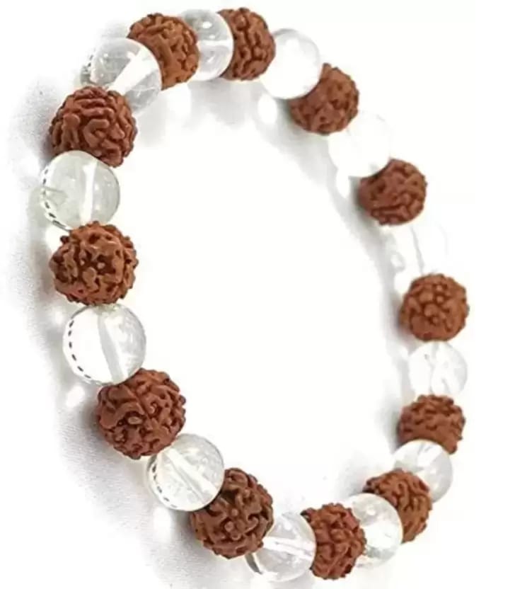 ShivTantra Five mukhi Rudraksha & Crystal Bracelet